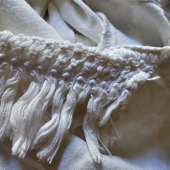 Reformation White 100% Linen front pockets Minimalistic Fringe Mini dress sz 0 - Picture 10 of 10